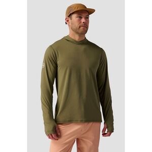 Backcountry Mens Tahoe Sun Hoodie Kalamata Green Performance Shirt Medium
